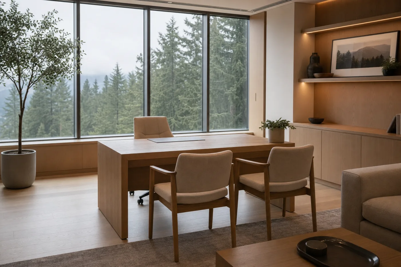 Inside the Lucent Elm office